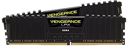 Corsair CMK16GX4M2C3000C16 Vengeance LPX 16 GB (2 x 8 GB) DDR4 3000 MHz C16 XMP 2.0 High Performance Desktop Memory Kit, Black