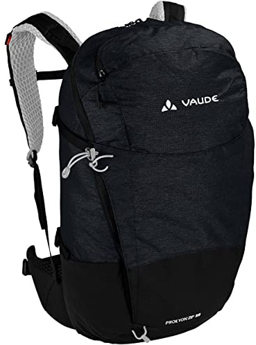 VAUDE Rucksaecke20-29l Prokyon Zip 28, Geräumiger Wander- und Outdoorrucksack, black, Einheitsgröße, 141370100