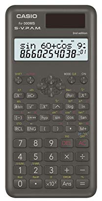 Casio fx-300MS Plus 2nd Edition – Standard Scientific Calculator with 2-Line Display | 10-Digit LCD, Trig, Stats, Fractions | Ideal for High School Algebra, Trigonometry & Test Prep