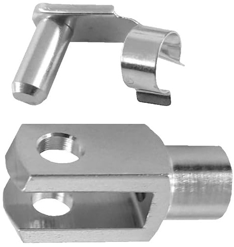 10 Stück - Gabelkopf - Gabelgelenk 12x24 DIN71752 - M12 + Sicherungsbolzen/ES-Bolzen
