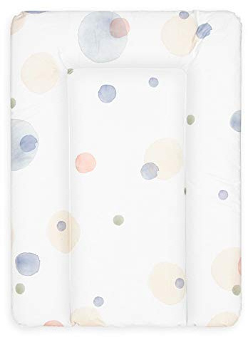 BONKY® Wickelauflage 50x70 cm - weiche Wickelunterlage - Baby Wickeltischauflage - Wasserdischt - Abwaschbar - Made in EU - 100% Oeko TEX - Mono 5A
