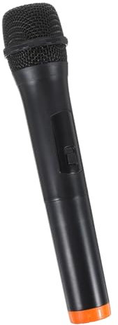 Milisten Sistema de micrófono inalámbrico con pilas Sistema de micrófono inalámbrico de mano Transmisor Set para oficina Reunión en casa Transmisión en vivo al aire libre