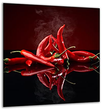 Plaque de cuisson murale en verre trempé résistant à la chaleur 60 x 65 cm (F-6065349)