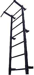 Sprossenwand Fitness Kletterwand Turnwand Sport Turngerät Schwarz