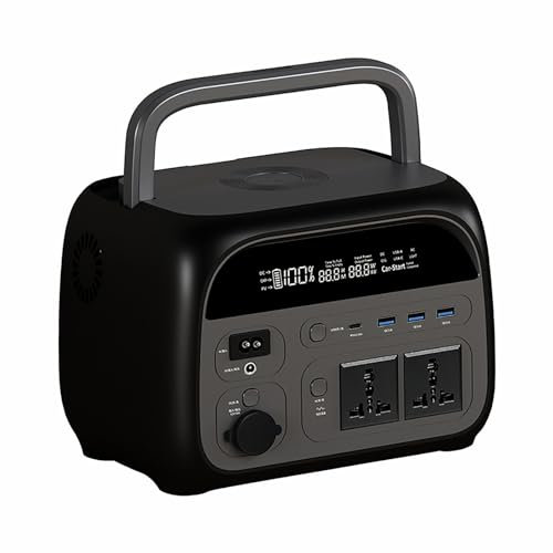 FXNFXLA Estación De Energía Portátil, Generador Solar De 300 W/500 W/600 W, Salidas De Ca De Onda Sinusoidal Pura De 110 V-240 V para Apagones De Emergencia De Viajes De Camping Al Aire Libre