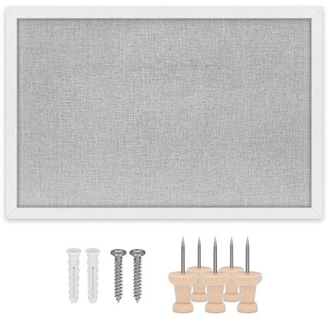 BJORKLUND Pinnwand | Hochwertige Pinnwand aus Kork zum Aufhängen | Große Korktafel 60 x 40 cm, Visionboard, Anschlagtafel für Haus, Büro und Schlafzimmer (60 X 40)