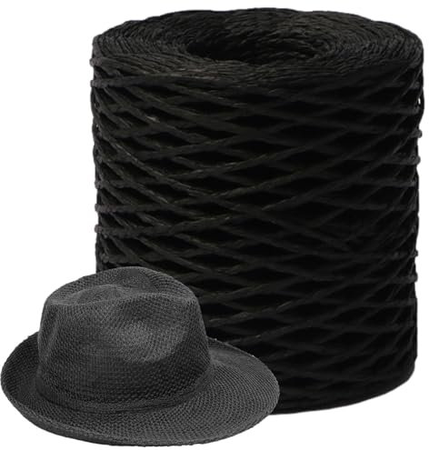 Naturbast Papierband Bastgarn Zum Häkeln, Bast Raffia Natur Papierschnur, Packschnur Für Handwerksprojekte, Mehrere Farben Zur Auswahl, Stark Genug Um Knoten Zu Knüpfen Ohne Zu Brechen