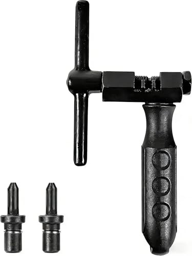 Yuiturt Bicycle Chain Breaker Tool with 2 Replaceable Pin for 6/7/8/9/10/11/12 Speed Chains, Universal Bike Chain Link Breaker, Chain Splitter Tool for Removing, Bicycle Chains Cutter