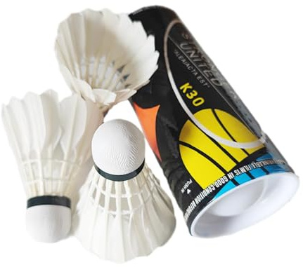 Volante de bádminton, juego de pelotas de bádminton | 3 bolas de bádminton con plumas de volante - Equipos de entrenamiento de bádminton, volantes de bádminton de plumas de pato de alta velocidad para