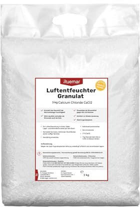Ruemar Granulés déshumidificateurs de qualité supérieure - Sac de 3 kg