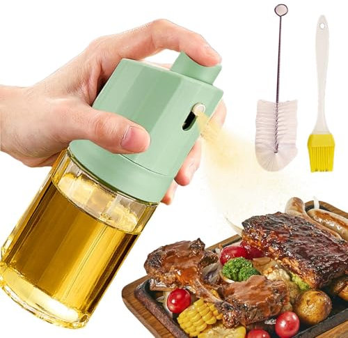 Spruzzatore olio per cucinare – Spruzzatore di olio ricaricabile, dispenser di olio da cucina, spruzzatore di olio d'oliva, spruzzatore di olio d'oliva – 230 ml spruzzatore di olio d'oliva con