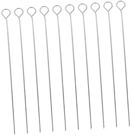 DOITOOL Agujas Perforadoras De Acero Para Posicionar Mechas De Vela, 10 Unidades, 25 Cm, Herramienta Para Fabricación De Velas, Artesanía Para Aficionados y Profesionales, Manualidades Casa