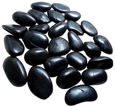 ibasenice 1 Ensemble Galets Décoratifs Naturels Noirs pour Aquarium et Aménagement Paysager pour Jardin et Décoration Extérieure