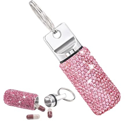 Pill Pill Box - Pocket Pill Case - Waterproof Earplug Holder | Portable Pill Holder, Compact Pill Box, Travel Keychain Container For Camping Travel