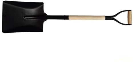 Pala - Pala Cuadrada de 340 mm, Mango de Madera Cerrado, Ideal para labores de jardinería y construcción con excelente Durabilidad.