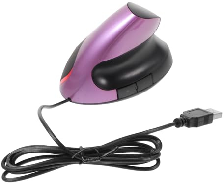 UTHCLO Souris USB Verticale Ergonomique Fil 5 Boutons Repose-Poignet pour Ordinateur Portable Usage Bureautique Violet