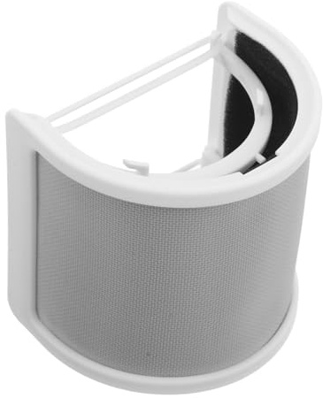 BESPORTBLE Pop Filter for Microphone Acoustic Filter White Mesh Sound-absorbing Cover for Recording Studios Handheld Mic Shield