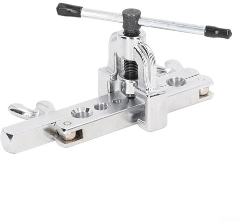 Strumento svasatore per tubi in alluminio e rame, kit di espansione manuale per tubi con 4 teste, 1 alesatore 2 mandrini, intervallo di espansione 3-19 mm, costruzione in acciaio legato