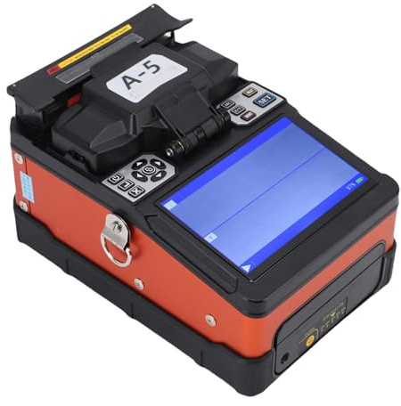 Fafeims Fiber Splits, Automatisk 6s Svetsmaskin med 7800mAh Batteri för G652/G657 Fiber Professional FTTH Telecom Tool Kit (100 till 240V)
