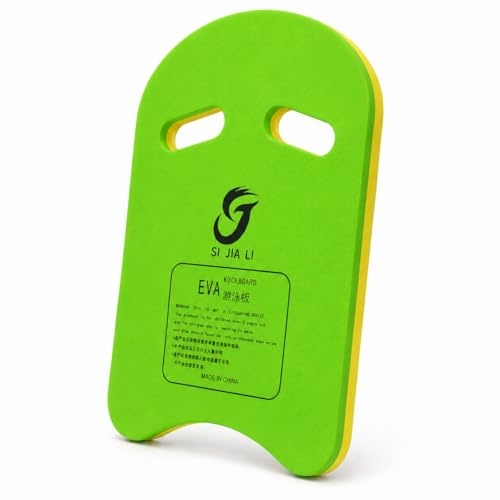 panemy Schwimmboard aus Eva für Erwachsene & Jugendliche, Kickboard mit Griffmulden, Trainingsbrett für Schwimmübungen, Wassertraining & Aquafitness (Grün)