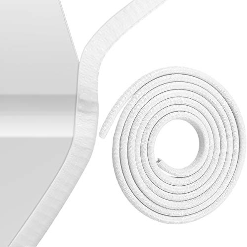 comfleep Car Door Edge Guards,No Adhesive U Shape Rubber Edge Ttrim Door Guard For Most Cars(White,32.8FT)