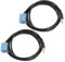 Be In Your Mind 2 Stück 3,5 mm Audiokabel Adapter 8 poliges AUX-IN Kabel für Smartphone MP3-Player Laptop kompatibel mit FIAT 500 kompatibel mit Punto Active
