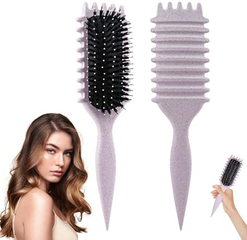 LEERMEIZI Curly hair brush, Lockenbürste,2024 Neu Lockenbürste,Curl Define Styling Brush,curl defining brush, Haarbürste zum Entwirren für Frauen