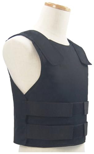 DEJIN Bulletproof Vest For Men, IIIA Level Bulletproof T-Shirt Invisible Body Armor Lightweight Waterproof Breathable Chest Protection Stab-Resistant Vests Adult Jacket Clothes
