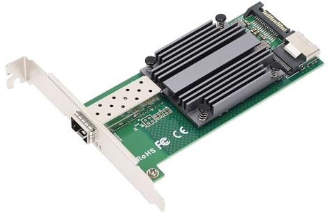 Fyearfly NIC Netzwerkkarte M.2 to 10Gb B+M Key 82599‑1 SFP+ Ethernet LAN Adapter mit 82599EN Controller für Industrielle Server Netzwerkkarte