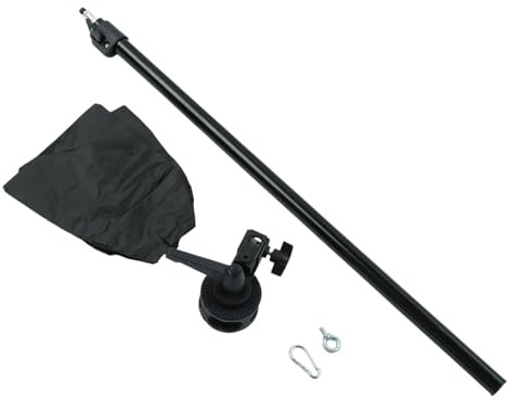 Ensemble de bras de perche d'éclairage vidéo réglable en alliage d'aluminium avec sac de sable et trépied de serrage réglable