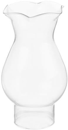 UKCOCO Paralume in Vetro Trasparente per Lampada a Olio, Diametro 3 Cm, Copertura Vintage per Lampade a Cherosene, Accessorio Arredamento Rustico e Decorazione Classica
