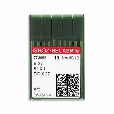 Groz-Beckert B-27 DCX27 DCX1 Overlock Serger Industrial Sewing Machine Needles (80/12)