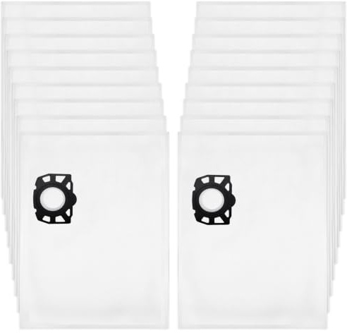 10PCS Vacuum Cleaner Bags for Karcher WD3 WD4 WD5 WD6, Replacement Dust Bags for Karcher WD2 WD2 Plus WD3p, Filter Bags Compatible with SE4001 SE4002 KFI 357 487, Wet & Dry Hoover Bags
