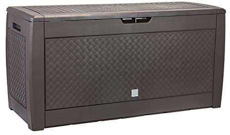 Prosper Plast Mbm310–440u, Contenedor de Jardín, 119 x 48 x 60 cm, Marrón Oscuro