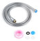 Brauseschlauch,GWCLEO Chrom Duschschlauch, Edelstahlrohr, Anti-Knick, Silverflex, mit Messingstecker 1.50M
