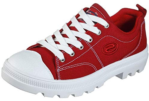 Skechers Damen Roadies-true Roots Sneaker, Red Canvas White Leather Trim Red, 41 EU