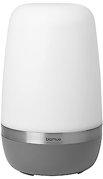 blomus | LED Outdoor Leuchte -Spirit- | Akku Tischlampe für Außen | Warm Gray | Größe L Ø15 x 25 cm | IP44 | zwei Helligkeitsstufen