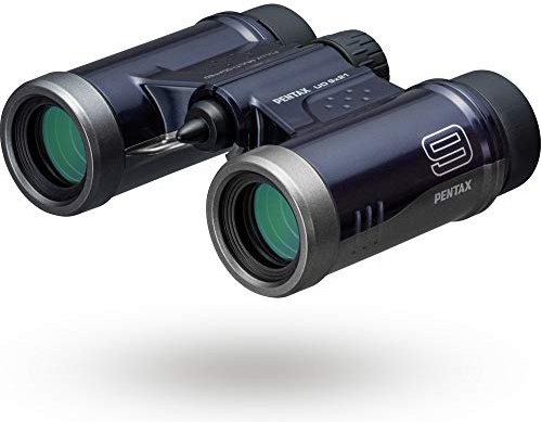 PENTAX Binoculars UD 9x21 - Navy. A Bright and Clear Field of View, Lightweight Body with roof Prism, Fully Multi-Coated Optics, 9X Magnification, Ideal for Concerts, Sports, Traveling.