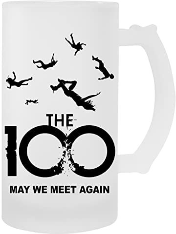 Hopestly The 100 May We Meet Again Falling Transparent Becher Bier Herren Damen Mug Beer