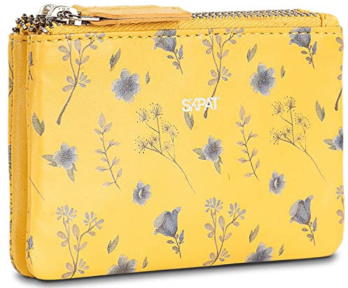SKPAT - Geldbörse Damen Leder Strapazierfähig - Portemonnaie Mit Mehreren Fächern, Gelb