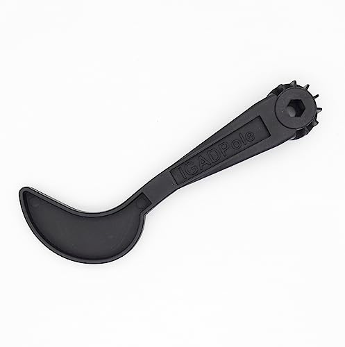 Gutter Cleaning Attachment Head for IGADPole Telescopic Poles — Ground-Level Debris Removal Tool, Fits Existing IGADPole Gooseneck Connector, No Ladder Needed
