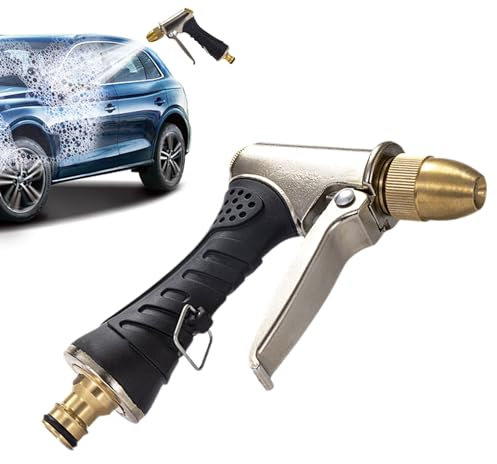 Poupangke Schlauchsprüher, Power Wassersprüher, Wasserschlauchdüse Sprühdüse, Gartenschlauchdüse zum Bewässern von Pflanzen, Waschen von Autos und Duschen von Hunden & Haustieren
