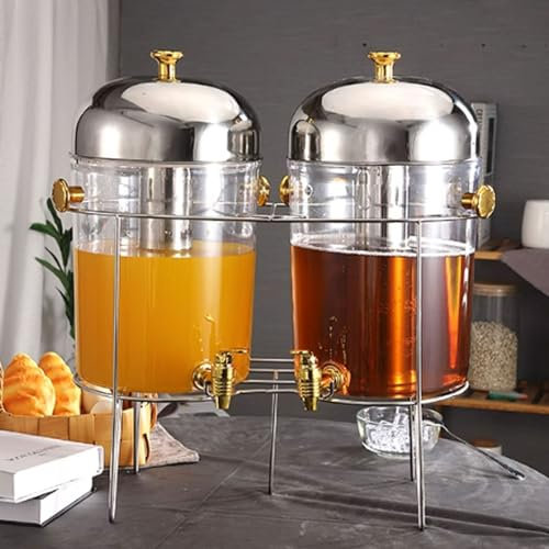 Girafe à Bière,Tireuse à Bière Tour de distribution de boissons alcoolisées, de bière et de liqueur, for les fêtes et les bars à domicile.(Color:Silver,Size:Two)
