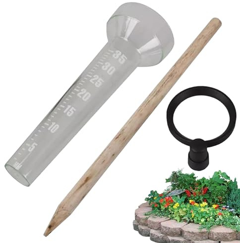 Pluviometro, pluviometro per Esterni, con numerica Grande, Pratico Strumento di misurazione della Pioggia per Giardino,