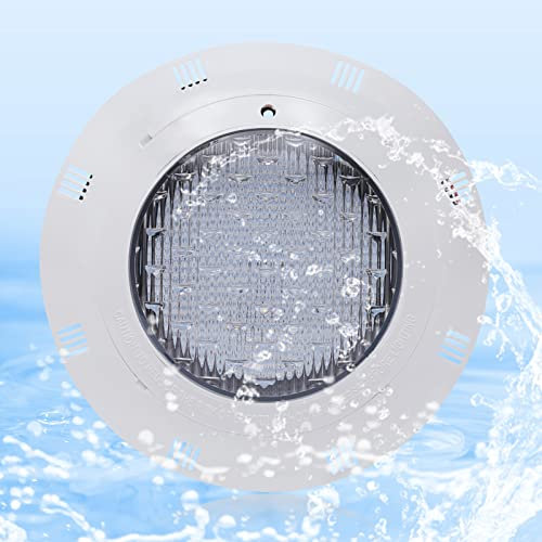 PINYELIN Poolbeleuchtung Unterwasser, 45W Weiße Poollampe LED Wiederaufladbar Unterwasser, IP68 Wasserdicht Pool Licht Poolbeleuchtung