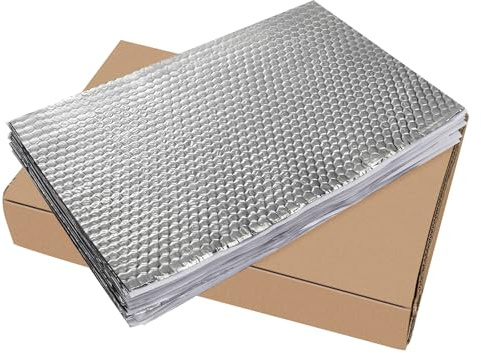 Cathpetic 20pcs Car Sound Deadening Mat 38.5cm×25cm×2mm,Butyl Self Adhesive Damping Sound Insulation Foam,Van Insulation and Soundproofing (1.92sq.m/20.72sq.ft)