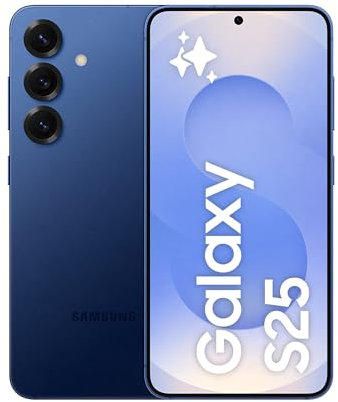 Samsung Galaxy S25 Smartphone AI, 3 anni di Garanzia del produttore, Display 6.2'' FHD+ Dynamic AMOLED 2X, Fotocamera 50MP, RAM 12GB, 256GB, 4.000 mAh, Navy [Versione italiana]