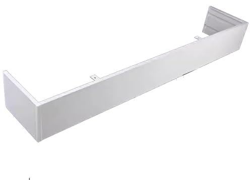 Cornicione for tende con montaggio a parete for finestre decorative, telaio for mantovana con scatola for tende alto 10,5 cm, copertura for scatola for cassette con mantovana for tende(1meter)