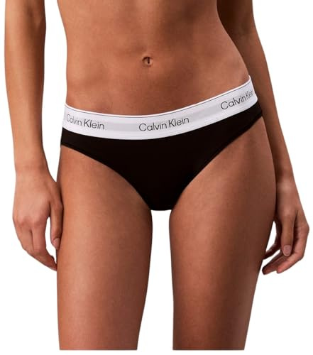 Calvin Klein Braguitas Tipo Bikini Mujer con Logotipo en la Cintura, Negro (Black), XL