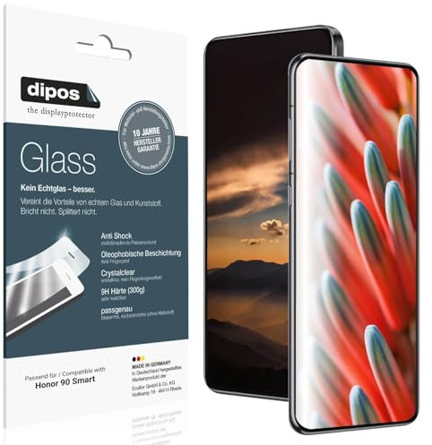 dipos I 2x Pellicola Protettiva compatibile con Honor 90 Smart Protezione Vetro Flessibile 9H